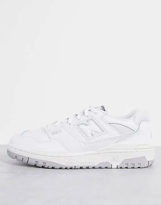 New Balance 550 trainers in white and grey