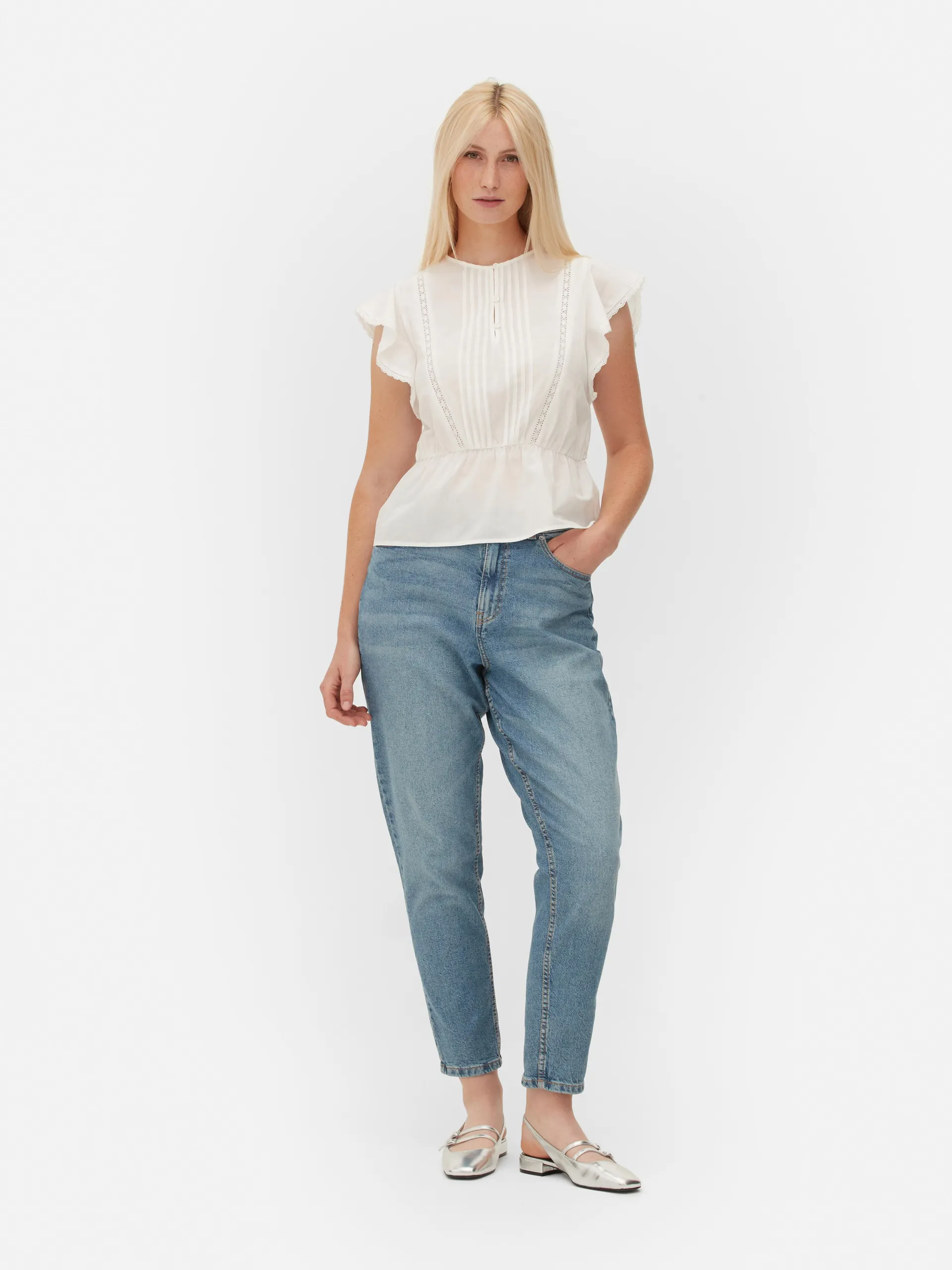 Victoriana Eyelet Sleeveless Top