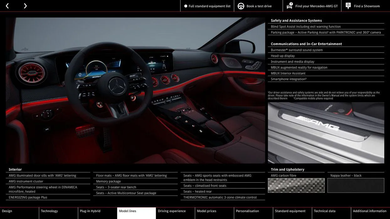Mercedes-AMG GT 4-Door Coupé from 22 August to 22 August 2025 - Catalogue Page 20
