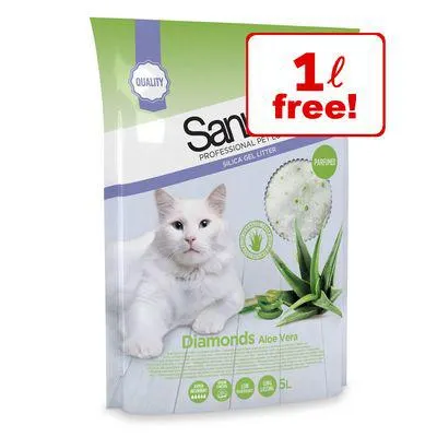 5l Sanicat Diamonds Cat Litter - 4l + 1l Free! *
