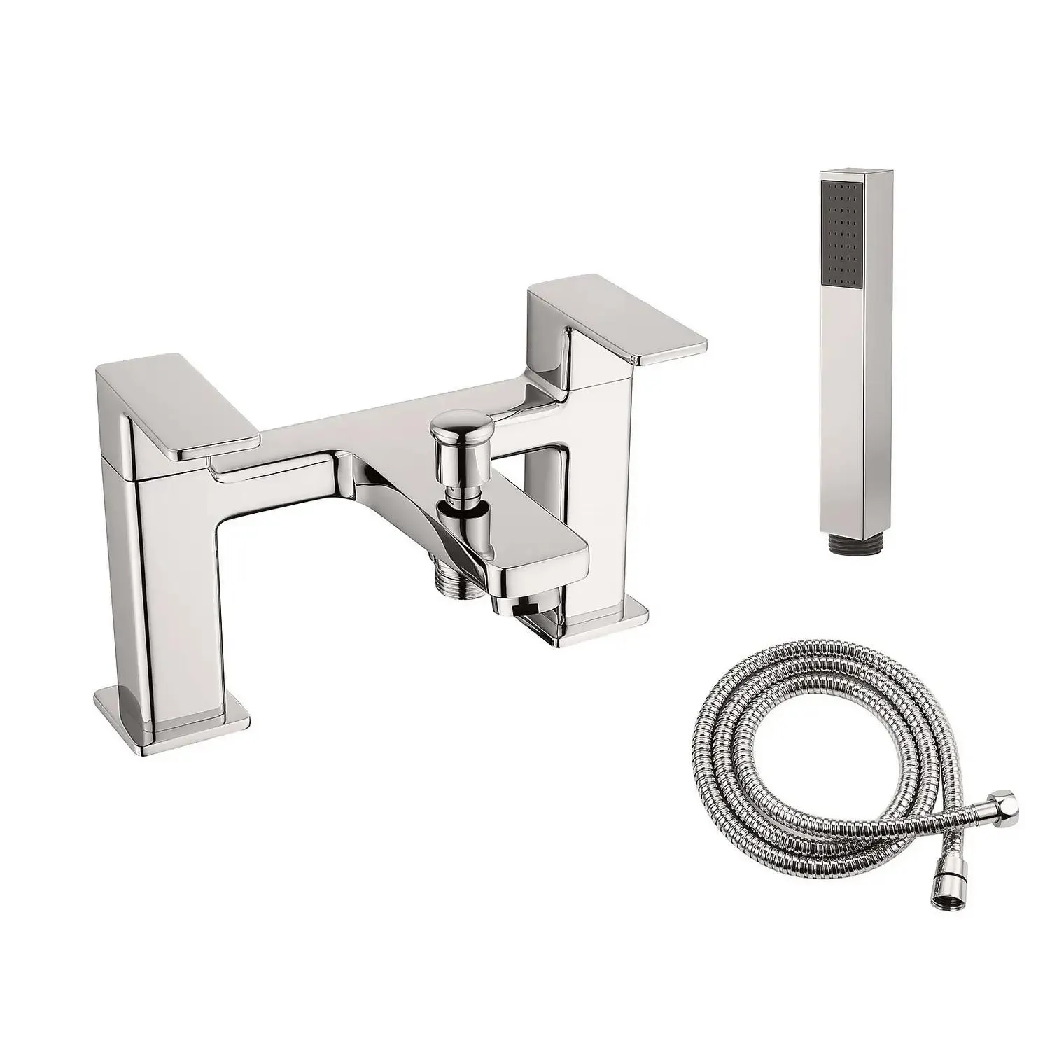 Barkway Bath Shower Mixer Tap Brushed Nickel