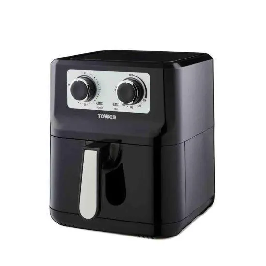 Tower T17090 Vortx 5L Manual Air Fryer - Black