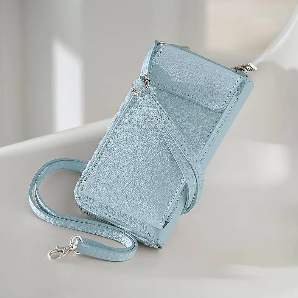 Walk this Way Pale Blue Cross-Body Bag