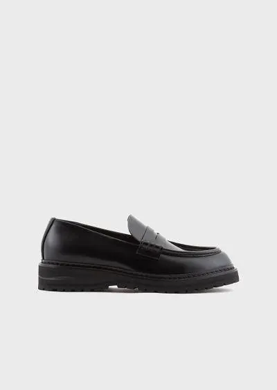Leather loafers
