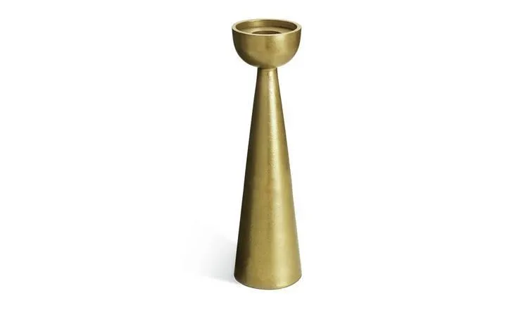 Habitat Tall Brass Tealight & Taper Candle Holder