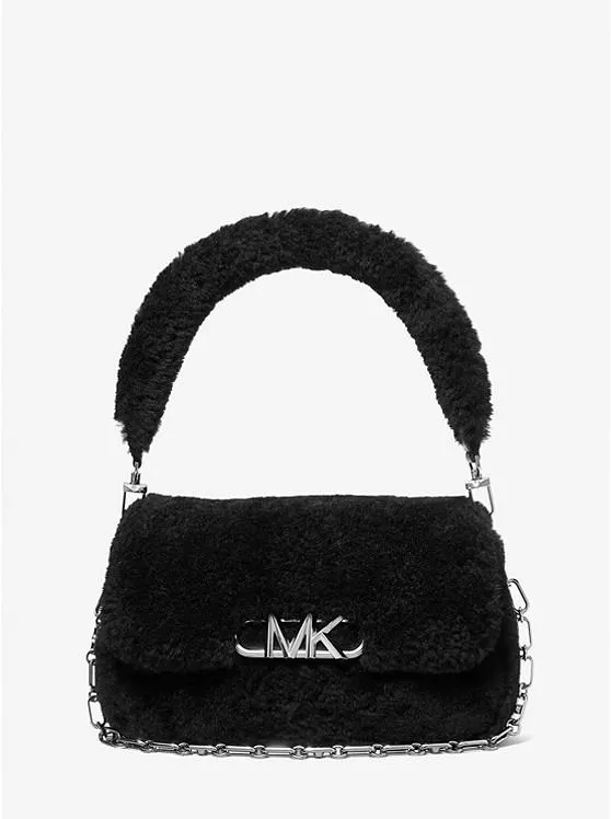 Parker Medium Shearling Leather Shoulder Bag