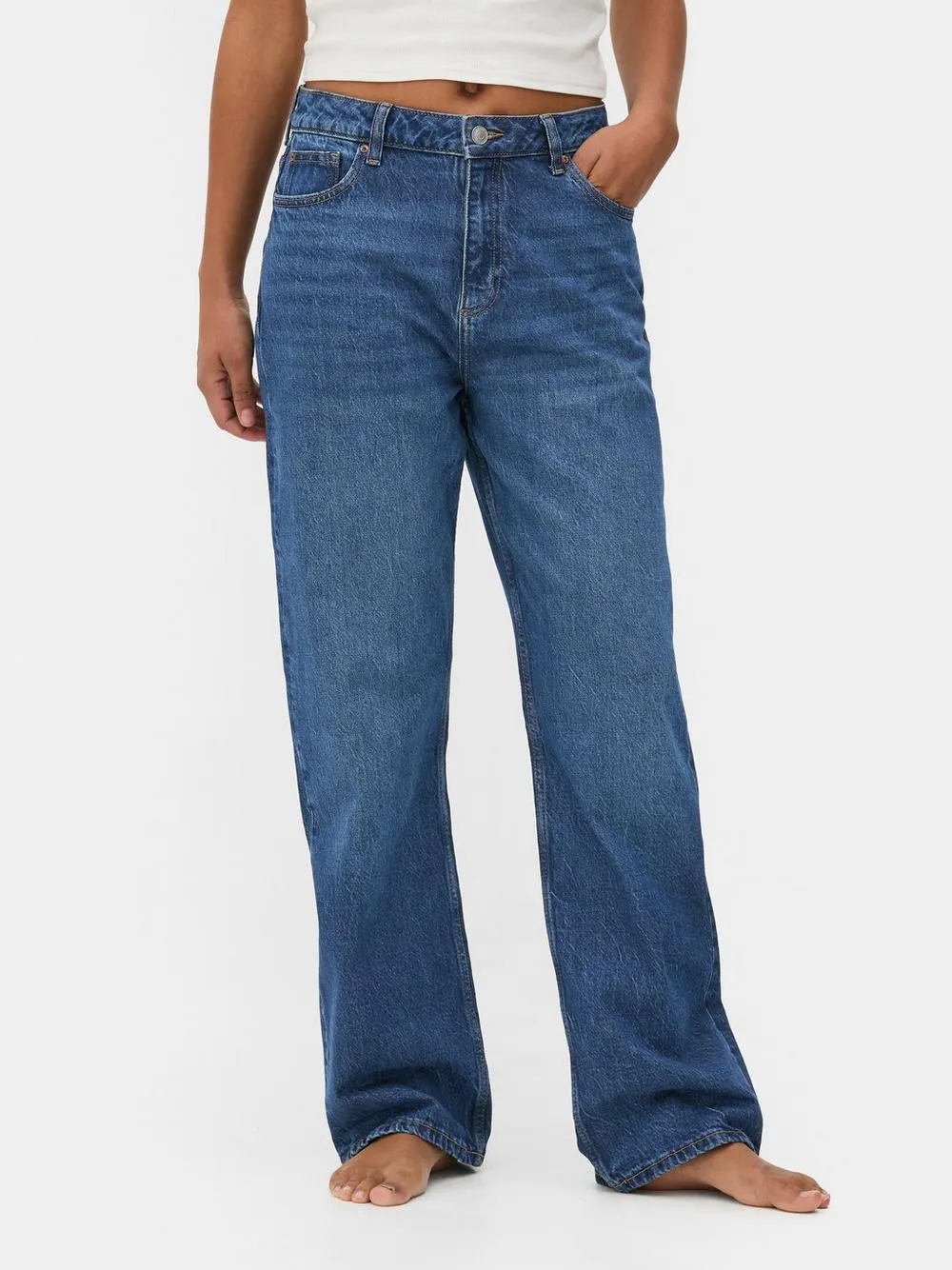 Straight Leg Denim Jeans | Regular