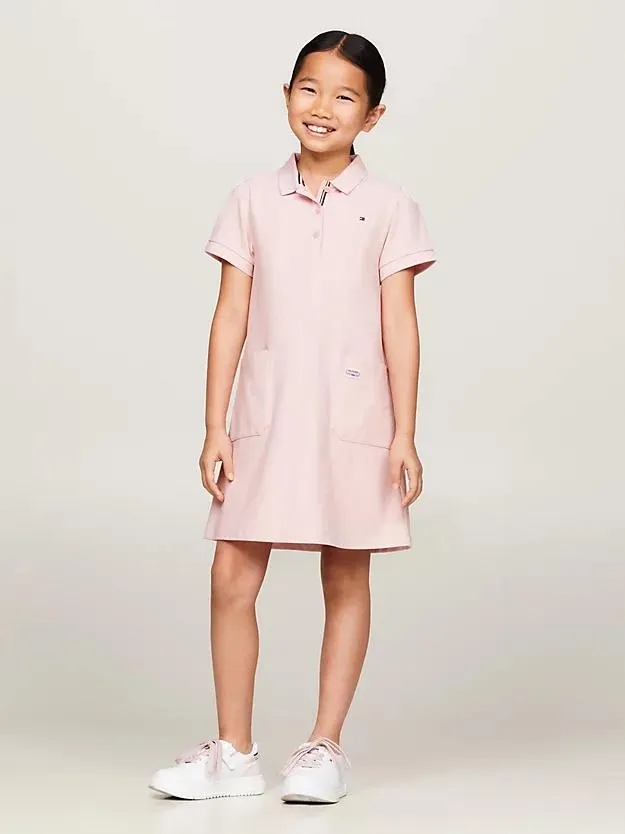 Archive Track Logo Short Sleeve Polo Dress