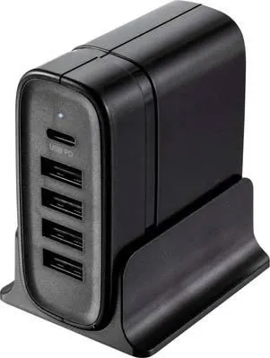 VOLTCRAFT VC-11374045 USB charger Mains socket Max. output current 4400 mA 5 x USB, USB-C® socket USB Power Delivery (U