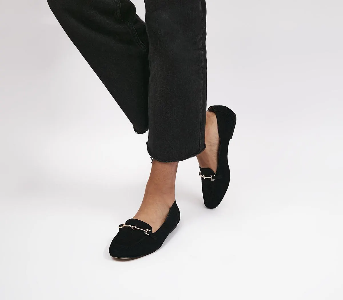 Flying High Snaffle Suede Loafers