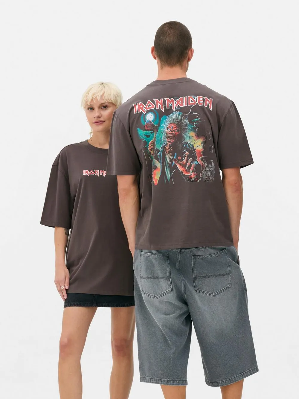 T-shirt logótipo Iron Maiden