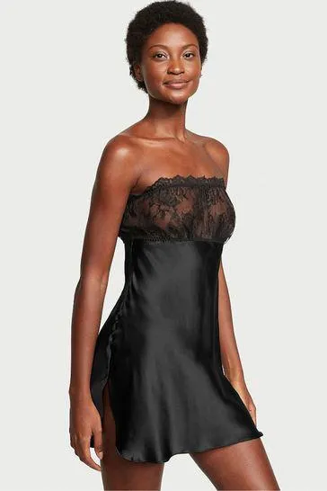 Archive Lace Strapless Slip Dress