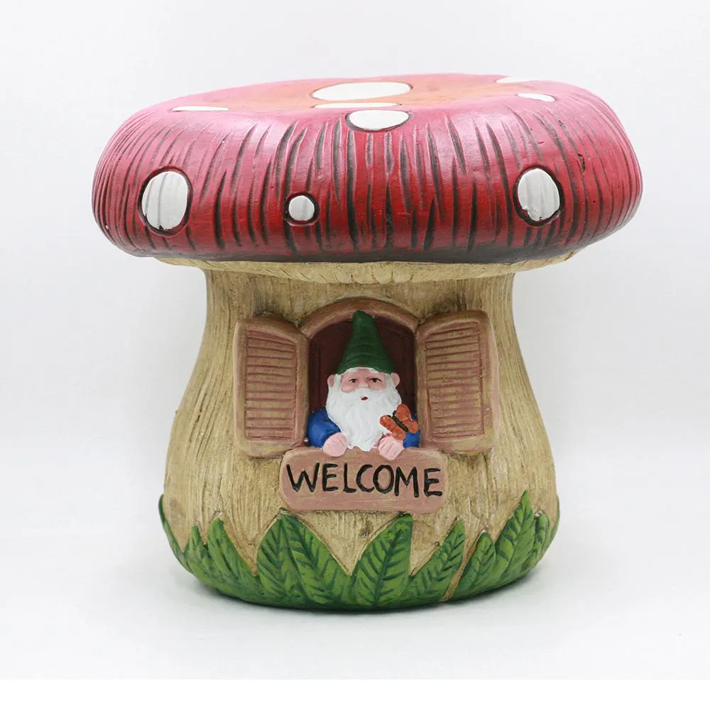 Jardin: Mushroom House Garden Stool