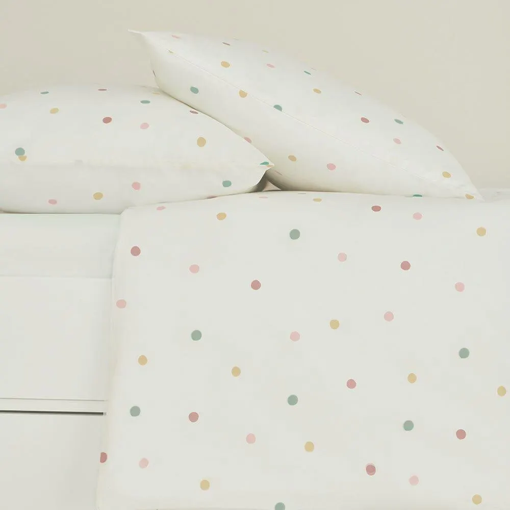 Pastel Spot Bedding Set, Single
