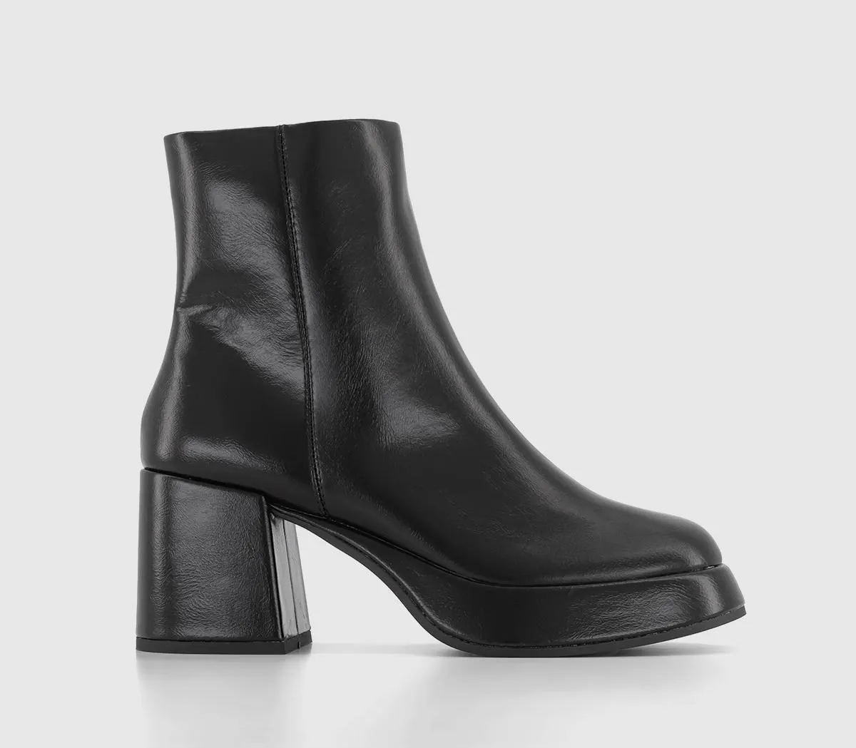 Audio Square Toe Platform Boots
