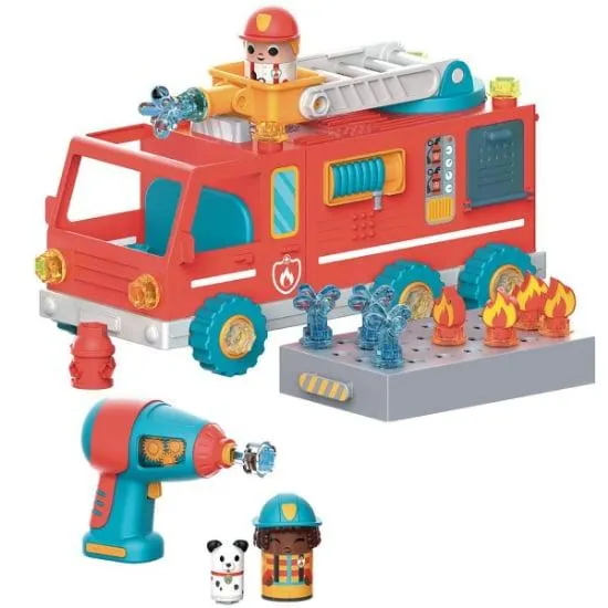Design & Drill Bolt Buddies Fire Truck