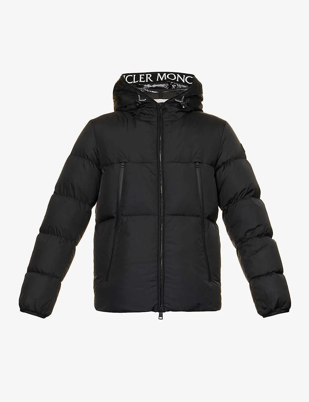 Montcla brand-applique shell-down jacket
