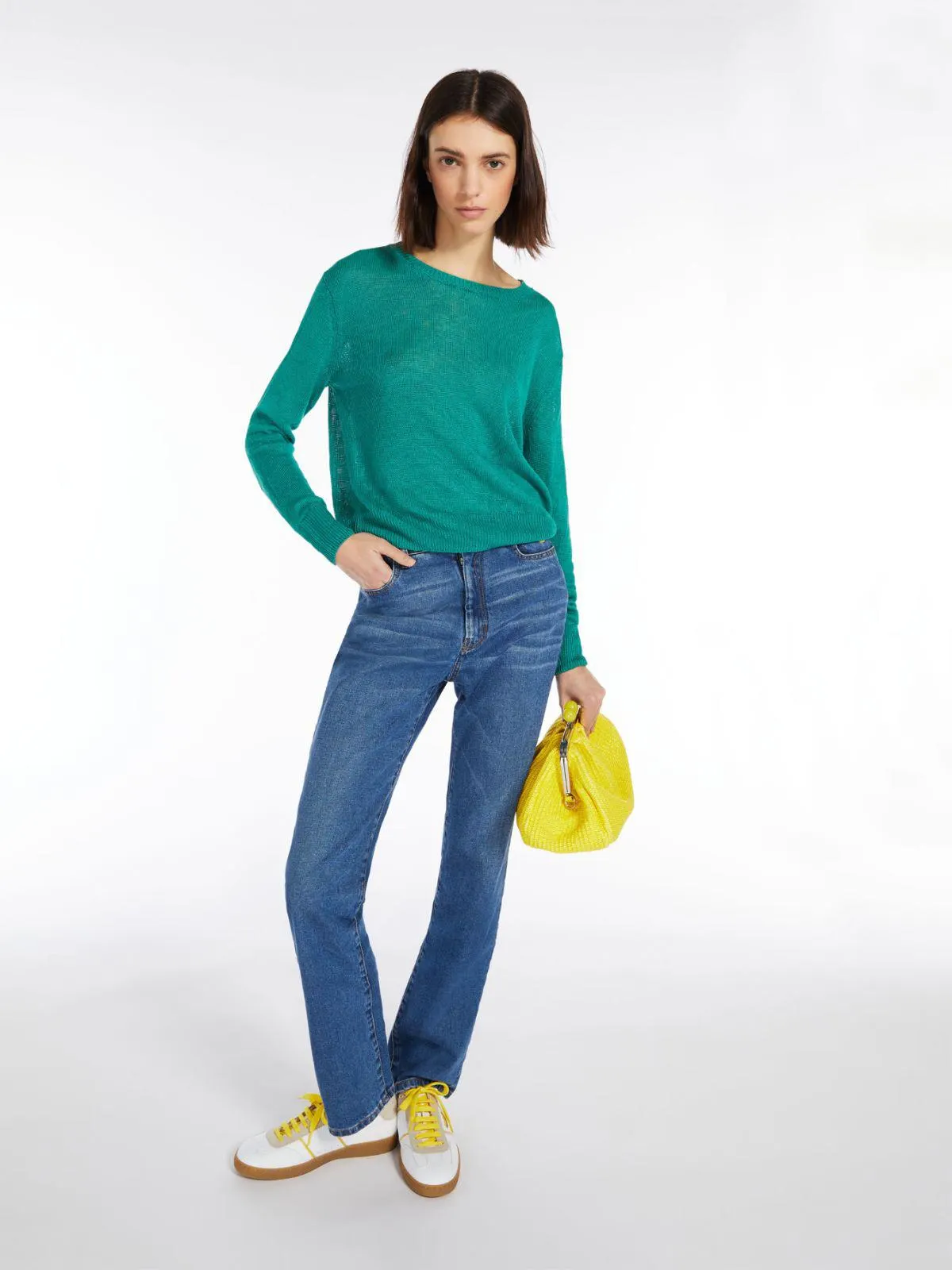 Linen knit jumper
