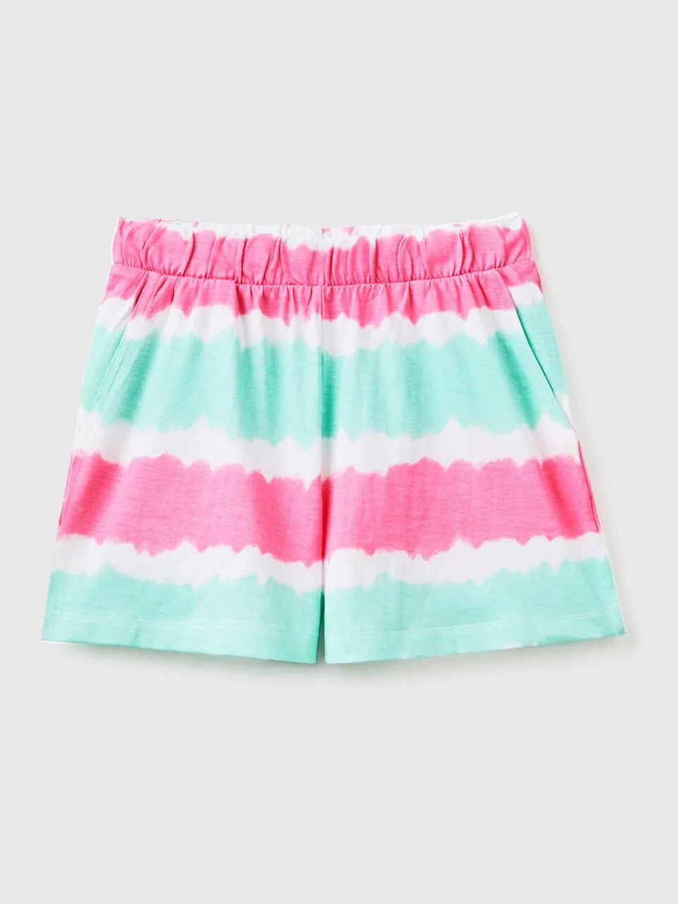 Tie-dye shorts in pure cotton