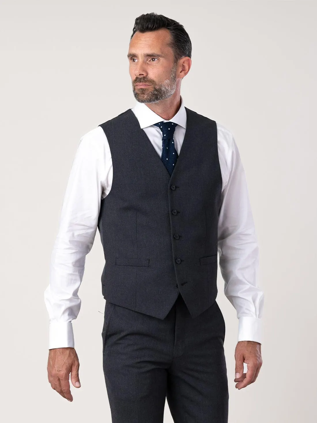 Woolwich Infinity Slim Fit Charcoal Waistcoat
