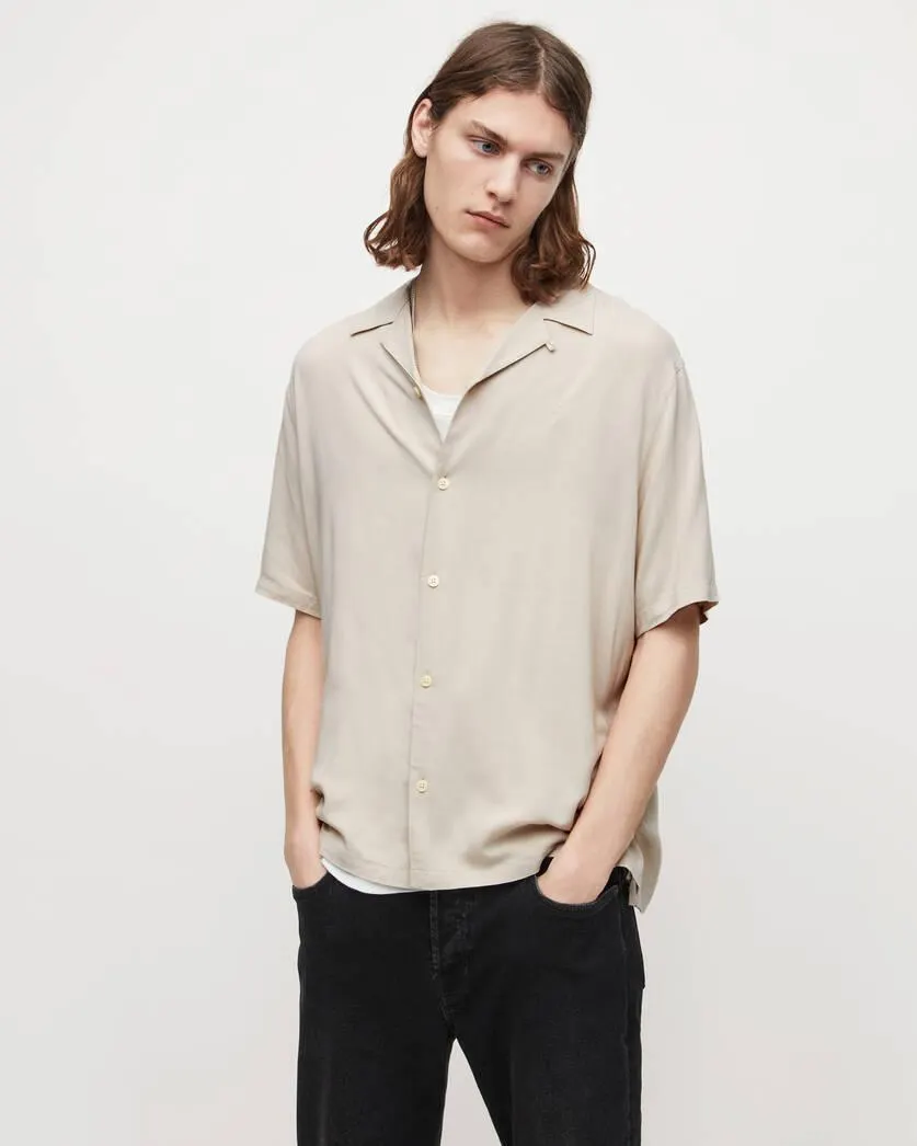 Venice Camp Collar Ramskull Shirt