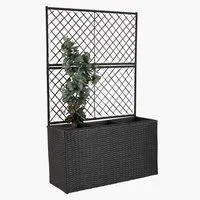 Planter box TRANA W30xL83xH130 black