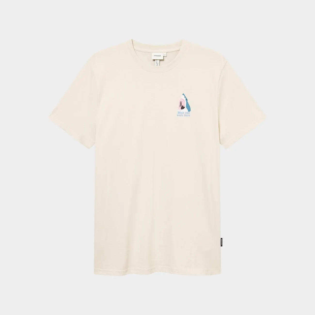T-shirt Stockholm Wish Chest Oat White