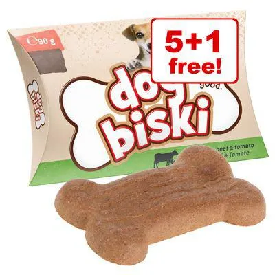 6 x 90g Briantos DogBiski Dog Biscuits– 5 +1 Free!*