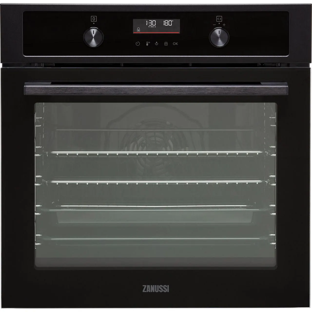 Zanussi ZOHNA7KN Built In Electric Single Oven - Black - A+ Rated