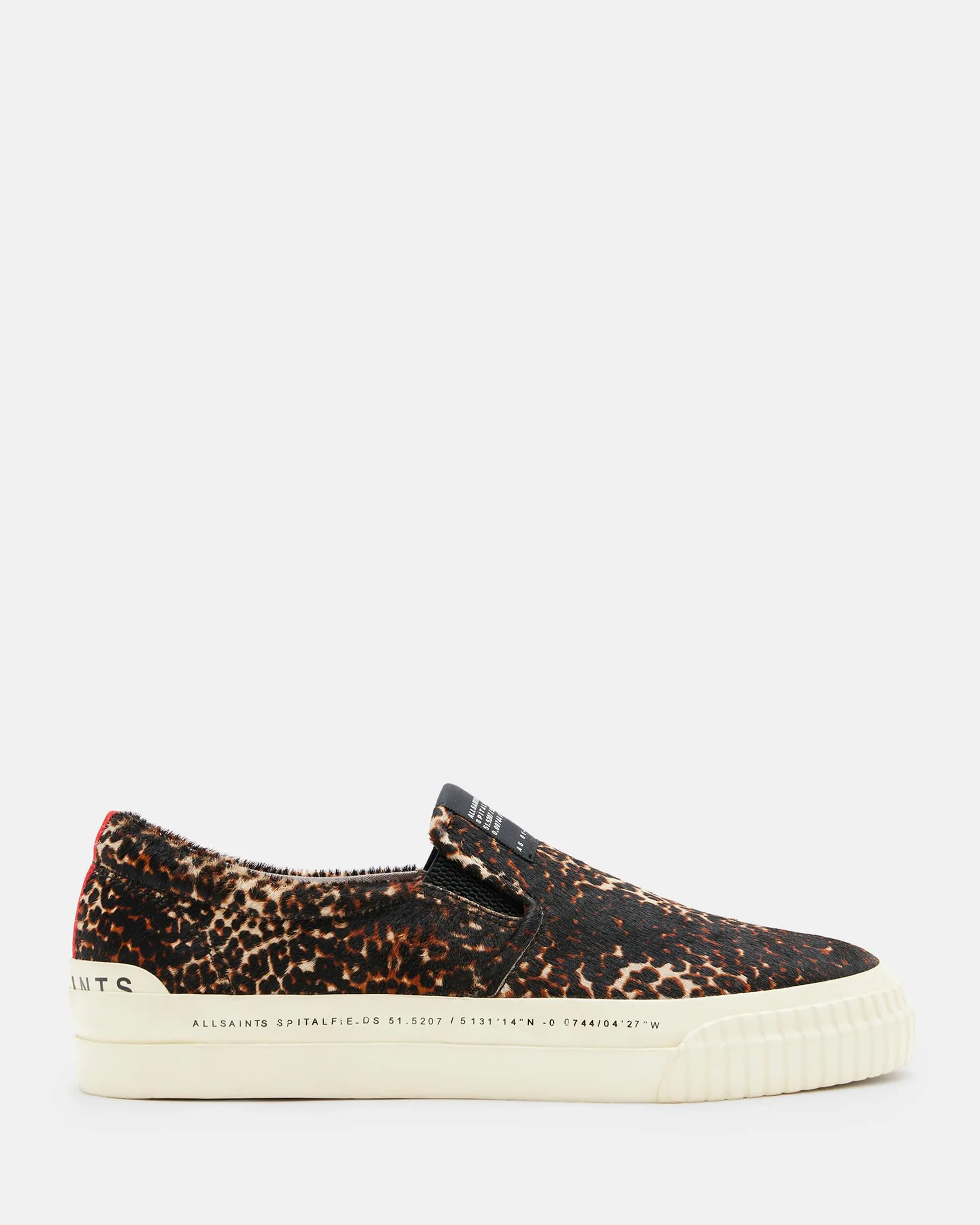 Slip Suede Leopard Print Trainers