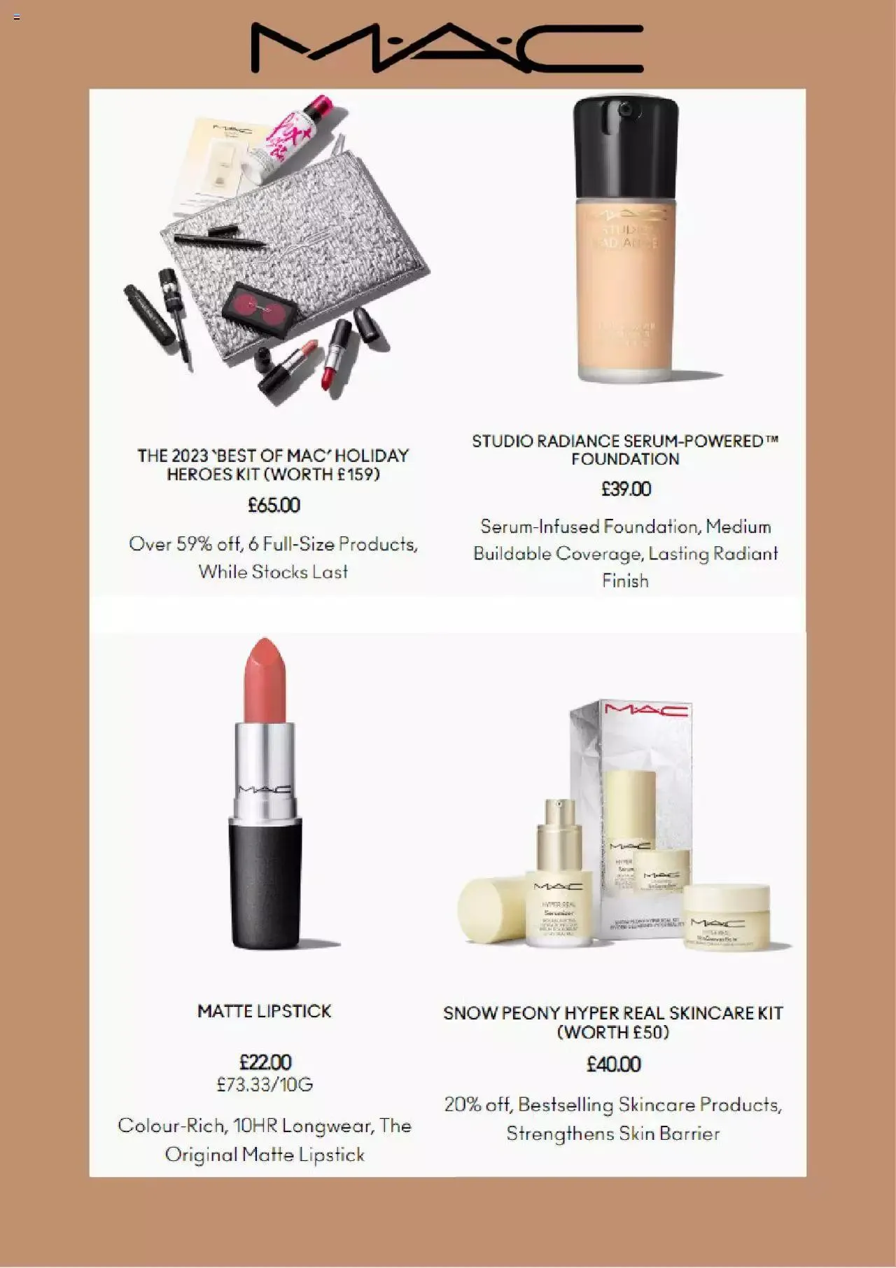 MAC Cosmetics offers from 14 November to 18 December 2023 - Catalogue Page 2