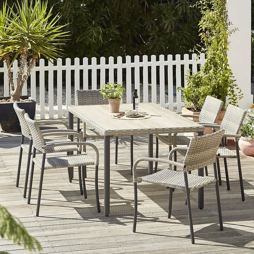 Matara 6 Seater Garden Dining Set