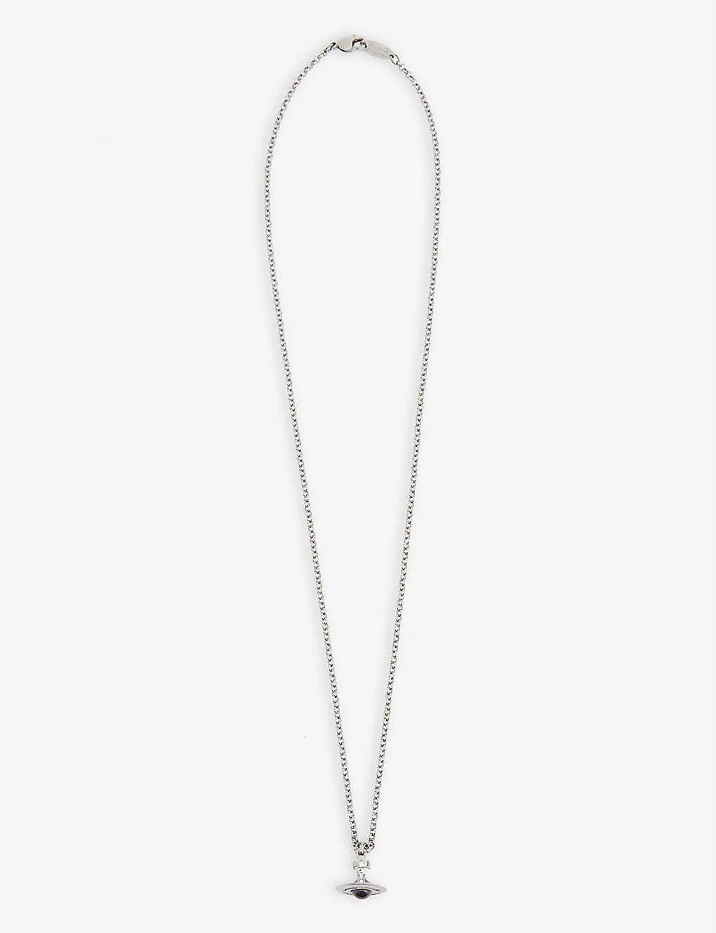 VIVIENNE WESTWOOD Petite Orb ruthenium-plated brass necklace