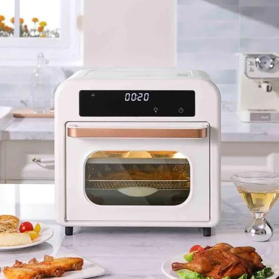Livingandhome Smart Air Fryer Toaster Oven, White