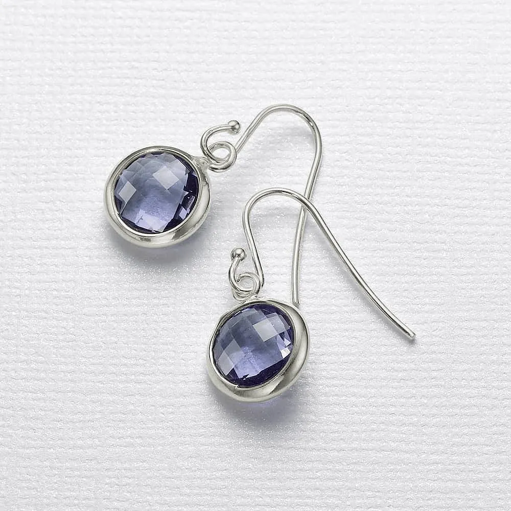 Violet Vision Silver Earrings
