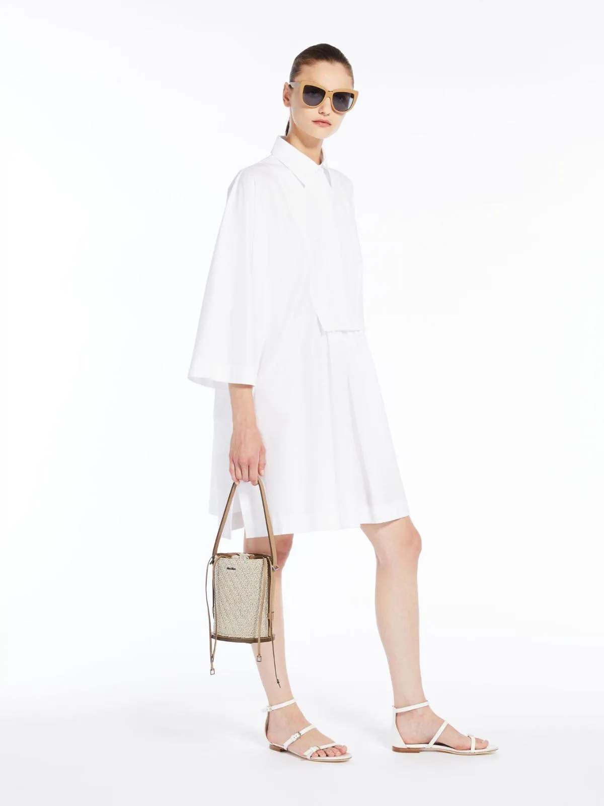 Hemdblusenkleid aus Baumwolle