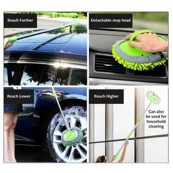 Long Reach Car Wash Mop (Plus Extra Mop Head)
