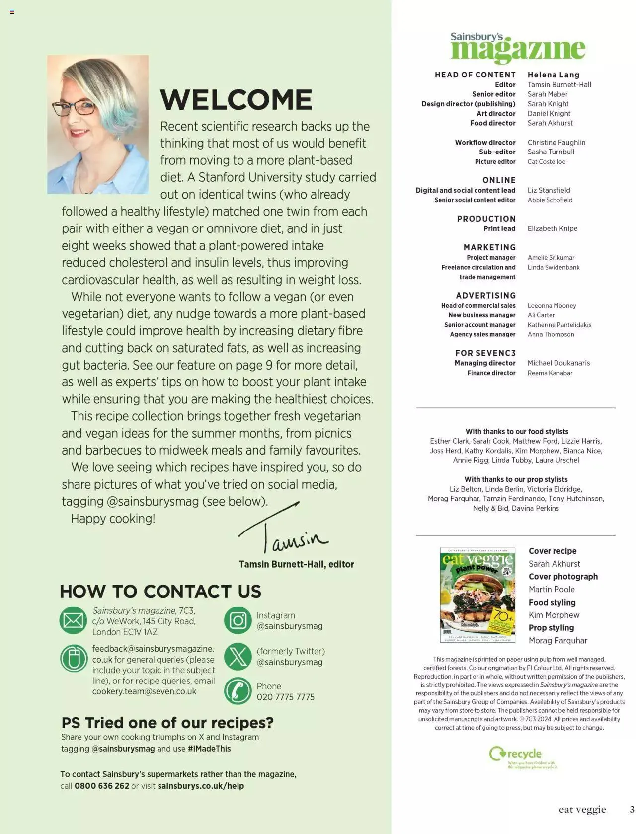 Sainsbury's - Magazine Collection - Eat Veggie Plant Power 2024 from 1 March to 31 December 2024 - Catalogue Page 3