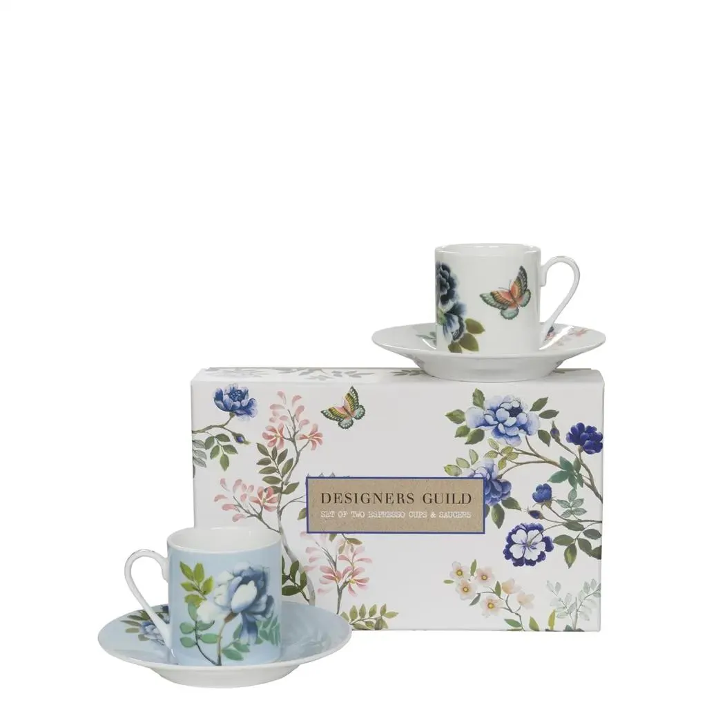 Porcelaine de Chine Espresso Cup & Saucer NEW