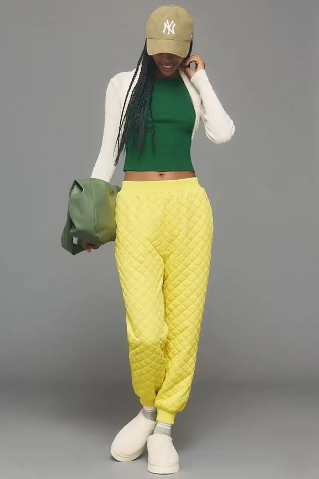 Sunday in Brooklyn Quilted Cuff Joggers