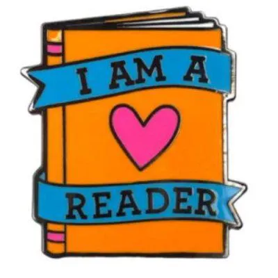I Am A Reader Pin Badge
