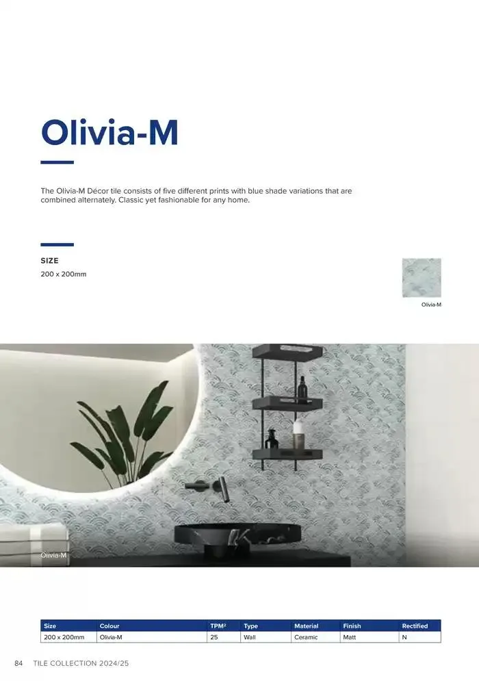 Tile Collection  from 14 January to 31 May 2025 - Catalogue Page 84