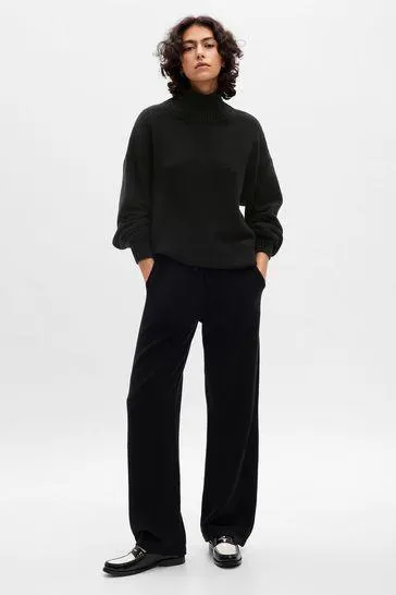 CashSoft Mock Neck Long Sleeve Jumper