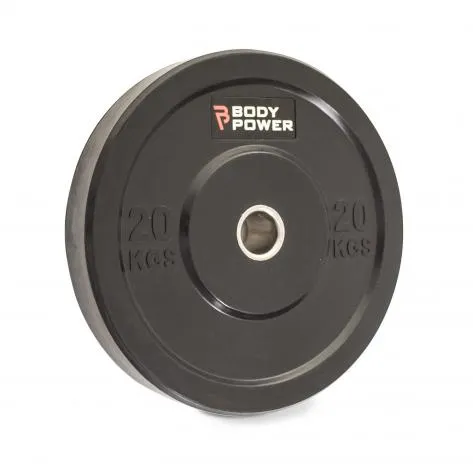 Body Power 20Kg Solid Rubber Olympic Weight Plate (x1)