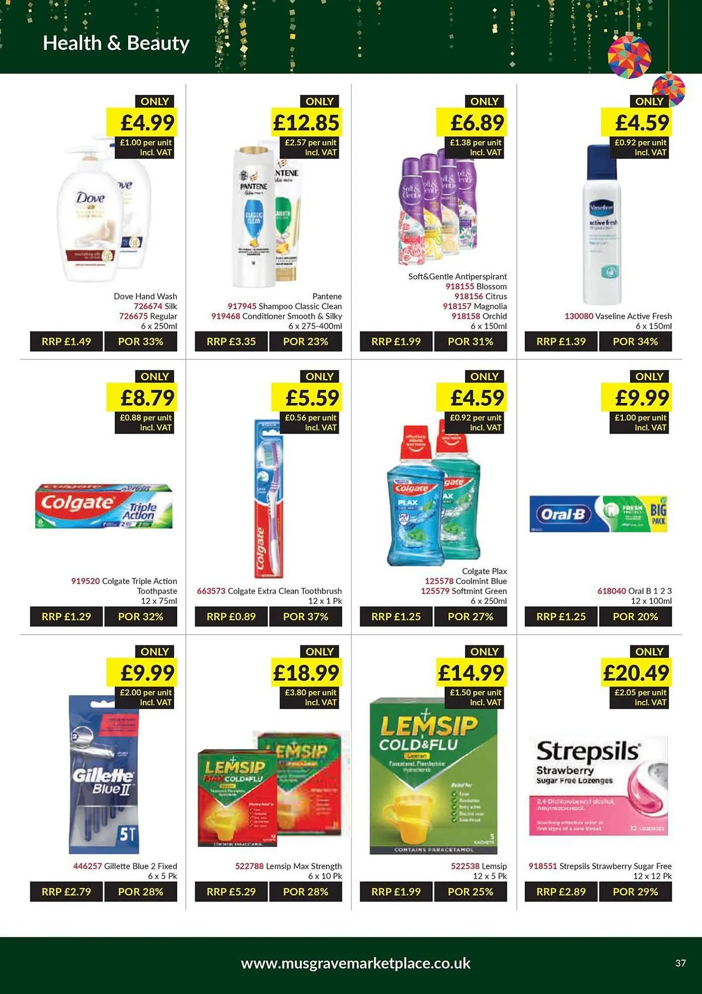Musgrave MarketPlace leaflet from 21 November to 10 December 2023 - Catalogue Page 37