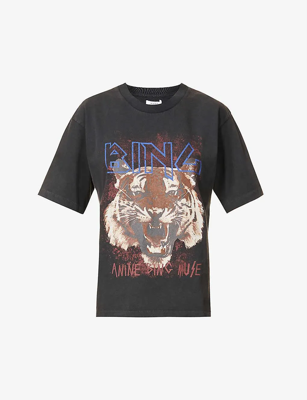 Tiger graphic-print cotton-jersey T-shirt