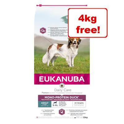 2 x 12kg Eukanuba Adult/Puppy Dry Dog Food – 20 + 4kg Free!*