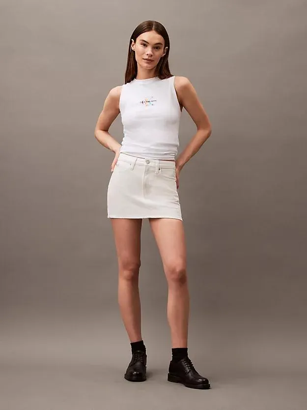 Denim Micro Mini Skirt - Pride