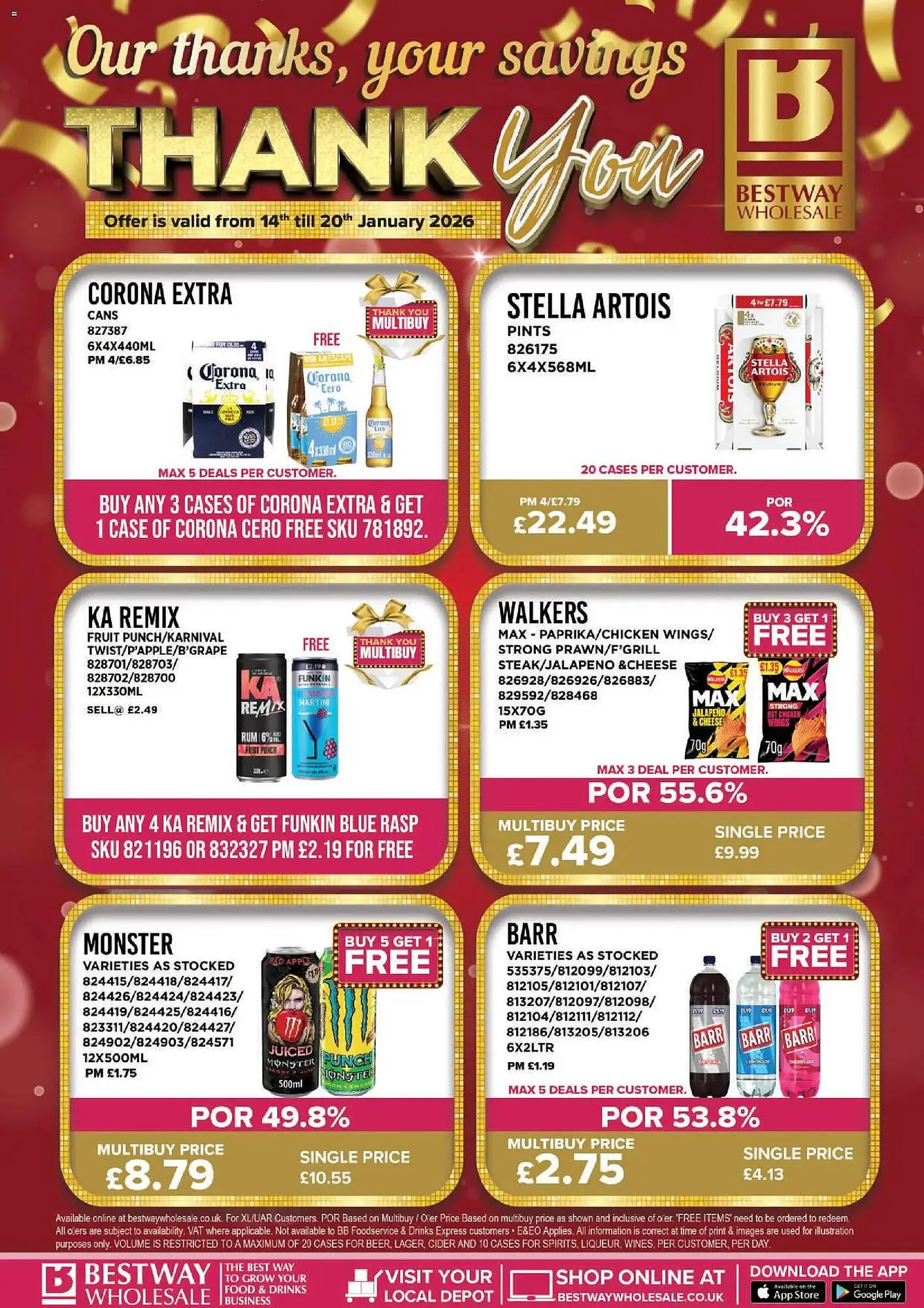 Bestway leaflet from 14 January to 21 January 2026 - Catalogue Page 1
