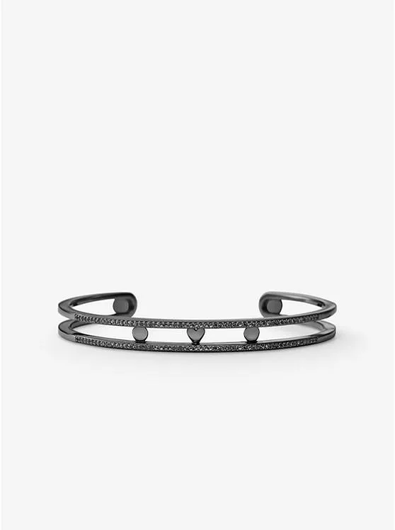 Black Rhodium-Plated Sterling Silver Pavé Cuff Jacket